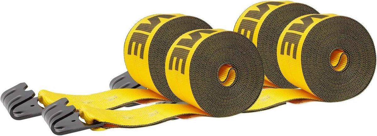 Lierriemen - Spanbanden - Transport Beveiligen - Heavy Duty Webbing - 4" x 30ft - Goud
