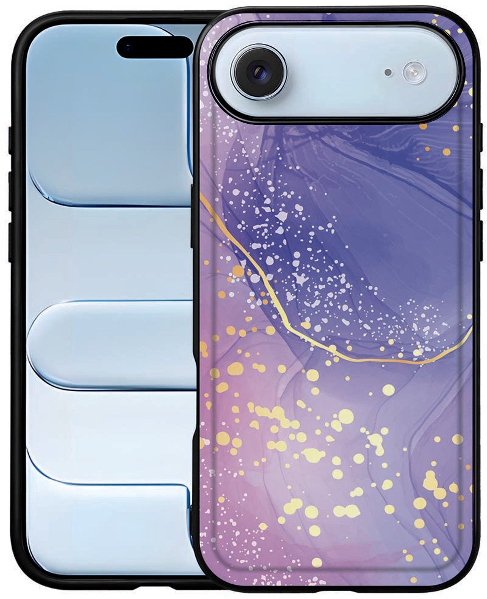 Watercolor Paars Backcover Hoesje iPhone Air