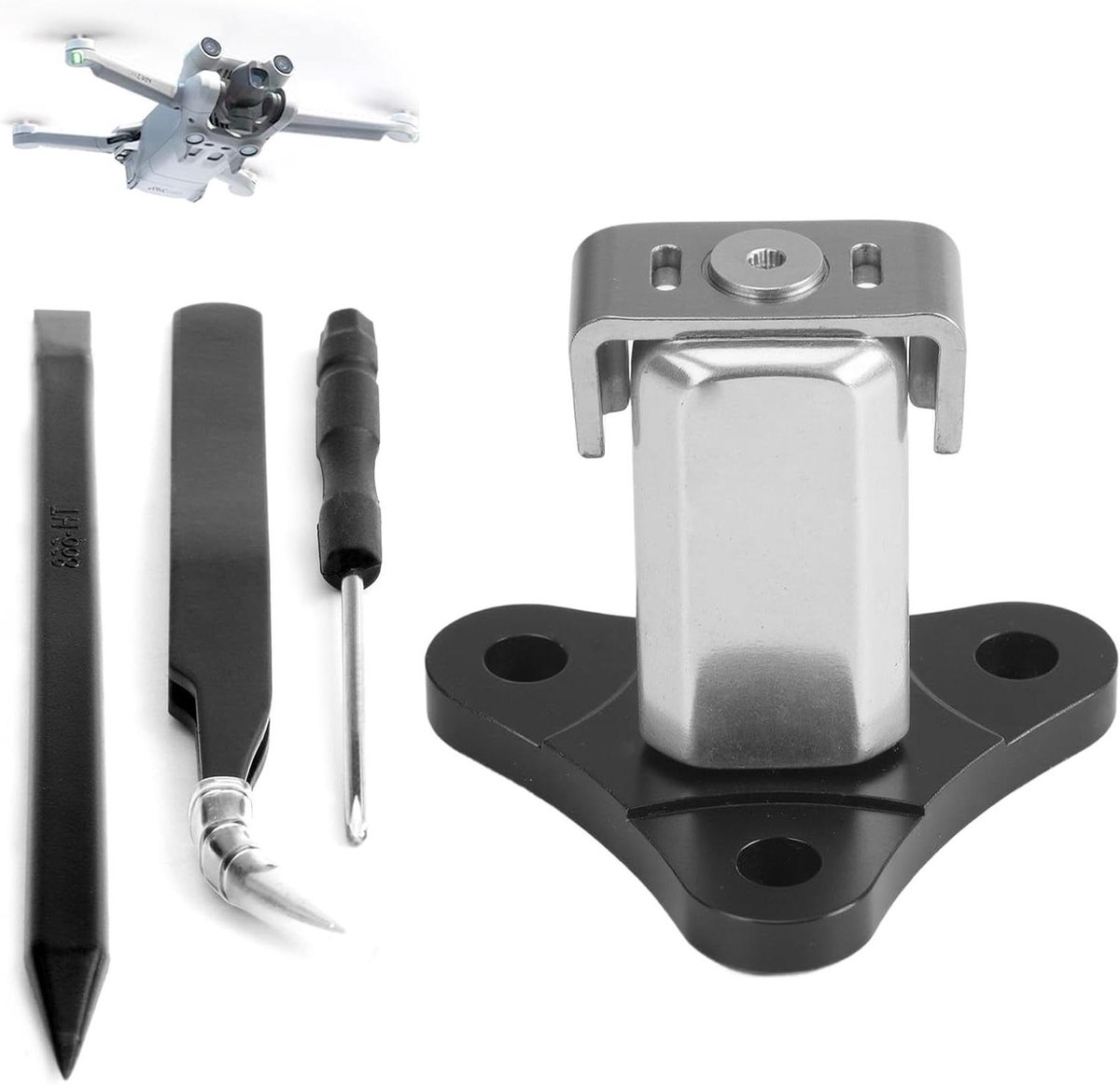 Drone Arm Axle - Spare Part - Drone Repair - Metal and Plastic - 18 Grams - Black