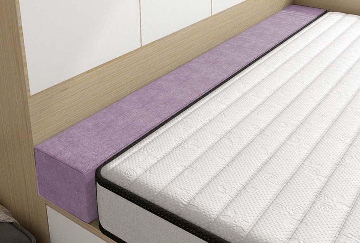 Bedspleetvulling, traagschuim, hoofdkussen, hoofdeinde matras, bedbrug voor kingsize tweepersoonsbed, eenpersoonsbedaansluiting, zachte veiligheidsbedbeschermbumper, wasbaar
