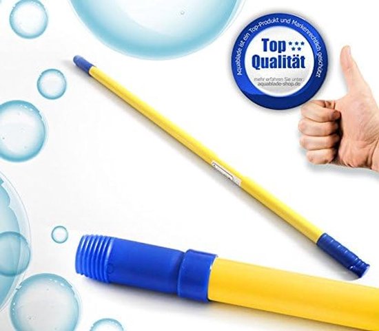 Telescopische steel - Raamwisser verlenger - Hoge ramen lappen - Verstelbaar tot 140cm - 72-140 cm - Geel blauw — afbeelding 3