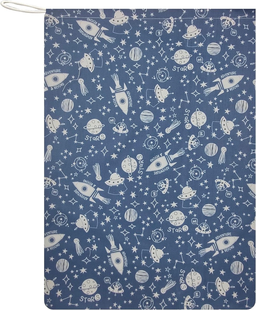 Kinderdagtas - Kledingzak Slaapzak - Naar Kinderopvang - Met Naam Geborduurd - 46 x 60 cm - Blauw
