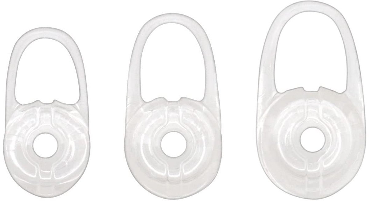 Dailygoods - Oordopjes - Siliconen Oordopjes - Geluidsisolerend Ontwerp - Transparant - Compatibel met Plantronics - Geschikt voor Voyager Edge V3200/...
