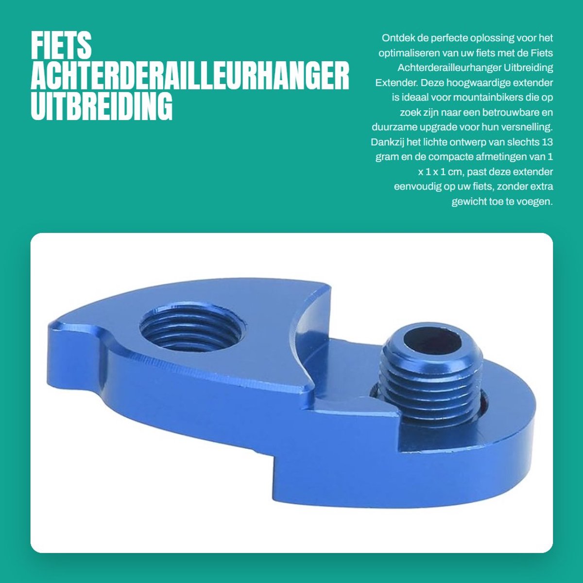 Dailygoods- Achterderailleurhanger - Mountainbike - Frame - Versnelling - Extender - Schokbestendig - Derailleurhanger