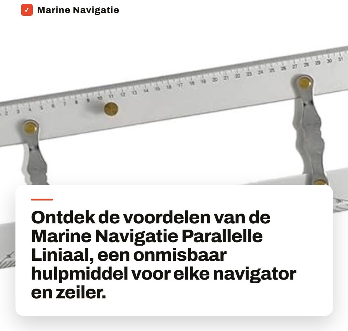 Dailygoods- Parallelle Liniaal 600 mm - Hoge Transparantie - Duidelijke Schaal - Koper/Acryl Materiaal - Nauwkeurige Meting - Voor Navigatie - Navigatieliniaal