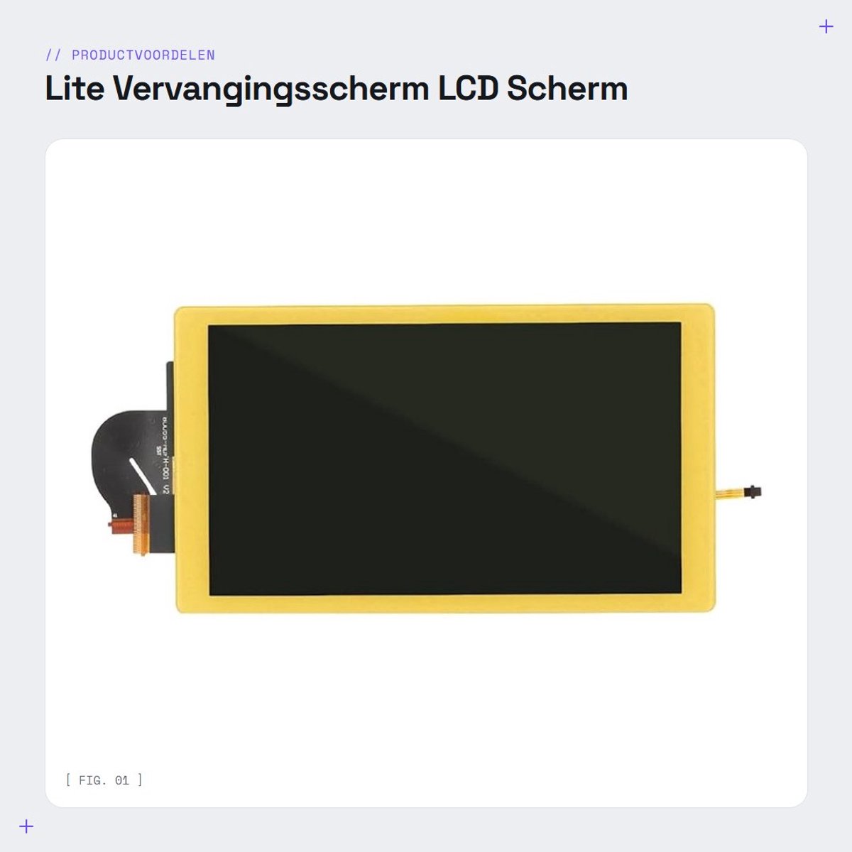Dailygoods- Vervangingsscherm OEM - LCD met achtergrondverlichting - Touchscreen - Hoge kleurverzadiging - Eenvoudige installatie - Voor Lite-consoles - Lcd Scherm