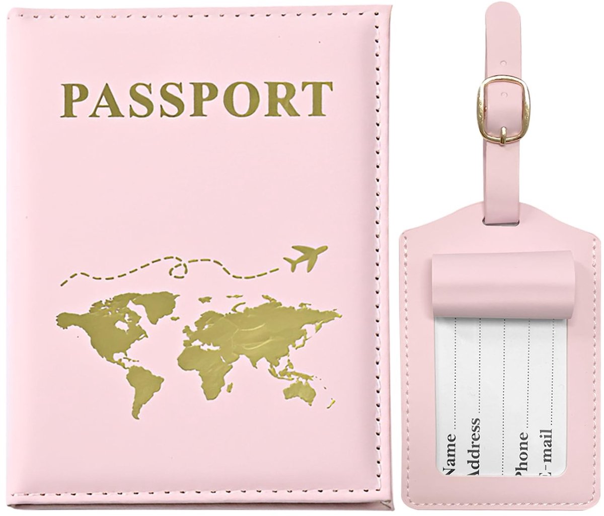 Dailygoods- Paspoorthouder Leren - Reisportemonnee - Ticketkaart Houder - Creditcard Organizer - Lichtgewicht - Perfect voor Reizen