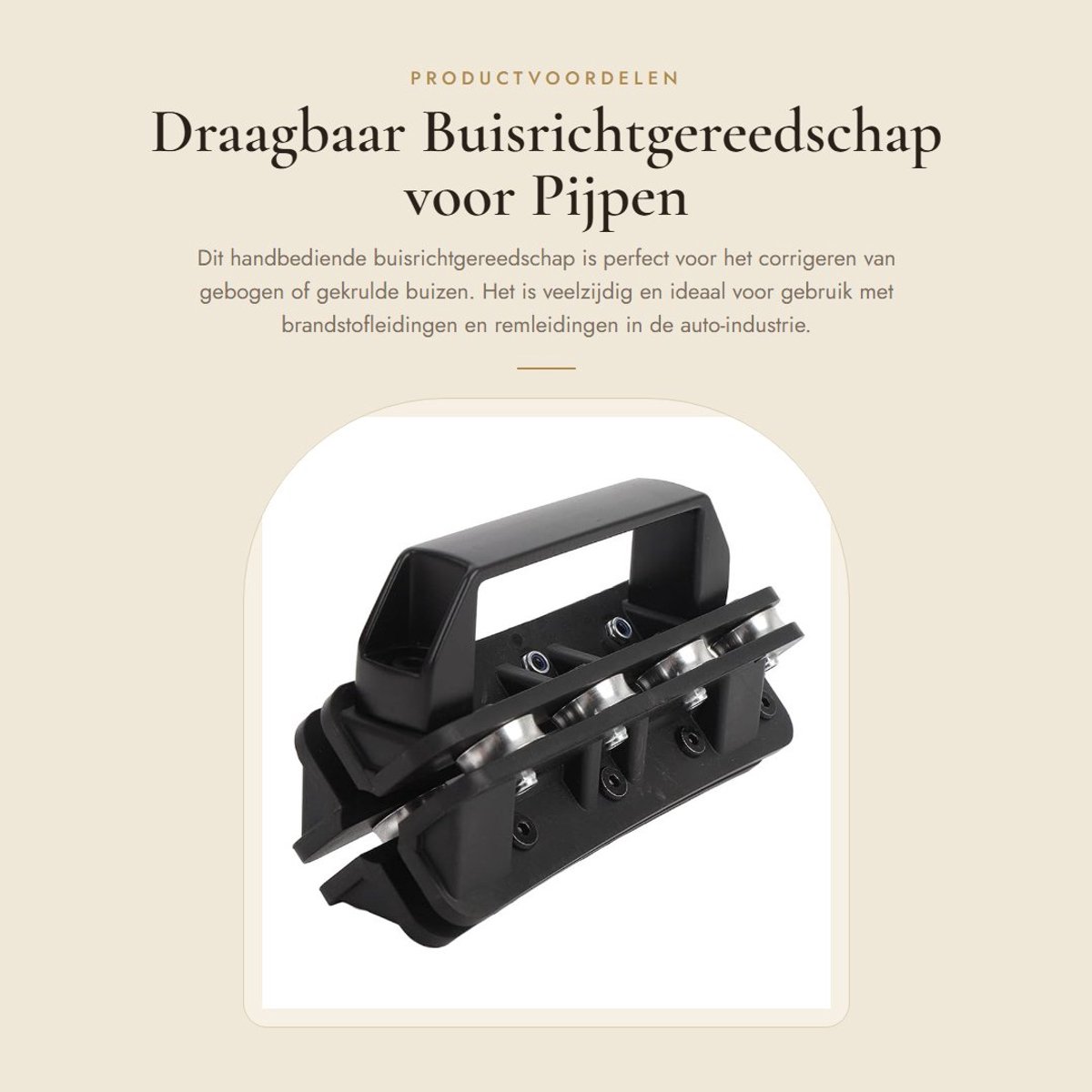 Dailygoods - Draagbaar Buisrichtgereedschap voor Pijpen