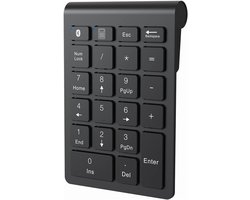 Bluetooth Numpad - Numeriek toetsenbord - Data invoer - 22 toetsen - 34.79 x 24.7 x 2 cm - Zwart