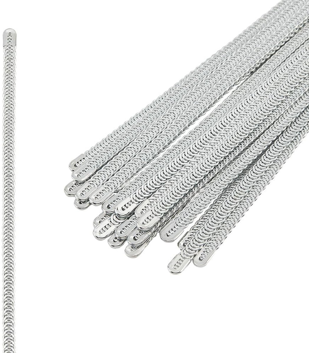 Dailygoods- Corset Boning 24 Stuks - Spiraalvormige Stalen Baleinen - Roestvrij Staal - 25cm Lengte - Sterk en Duurzaam - Voor Doe-Het-Zelf Projecten