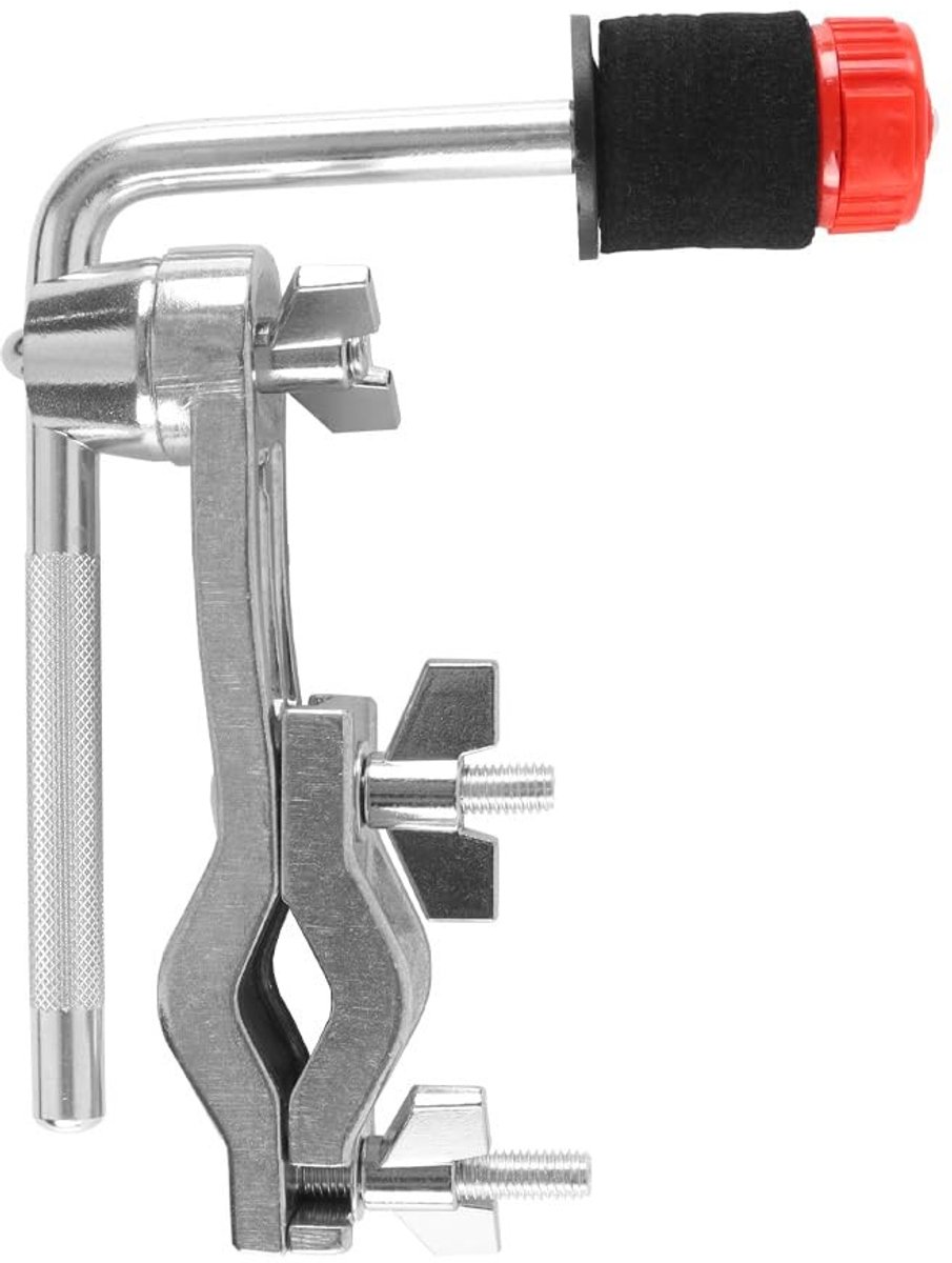 Dailygoods- Drumstel Montageklem Verchroomd - L-Arm/Bekkenarm - Verlengklemmen - Accessoires - 12 mm Staafdiameter - 385 g Gewicht - Trommelaccessoires