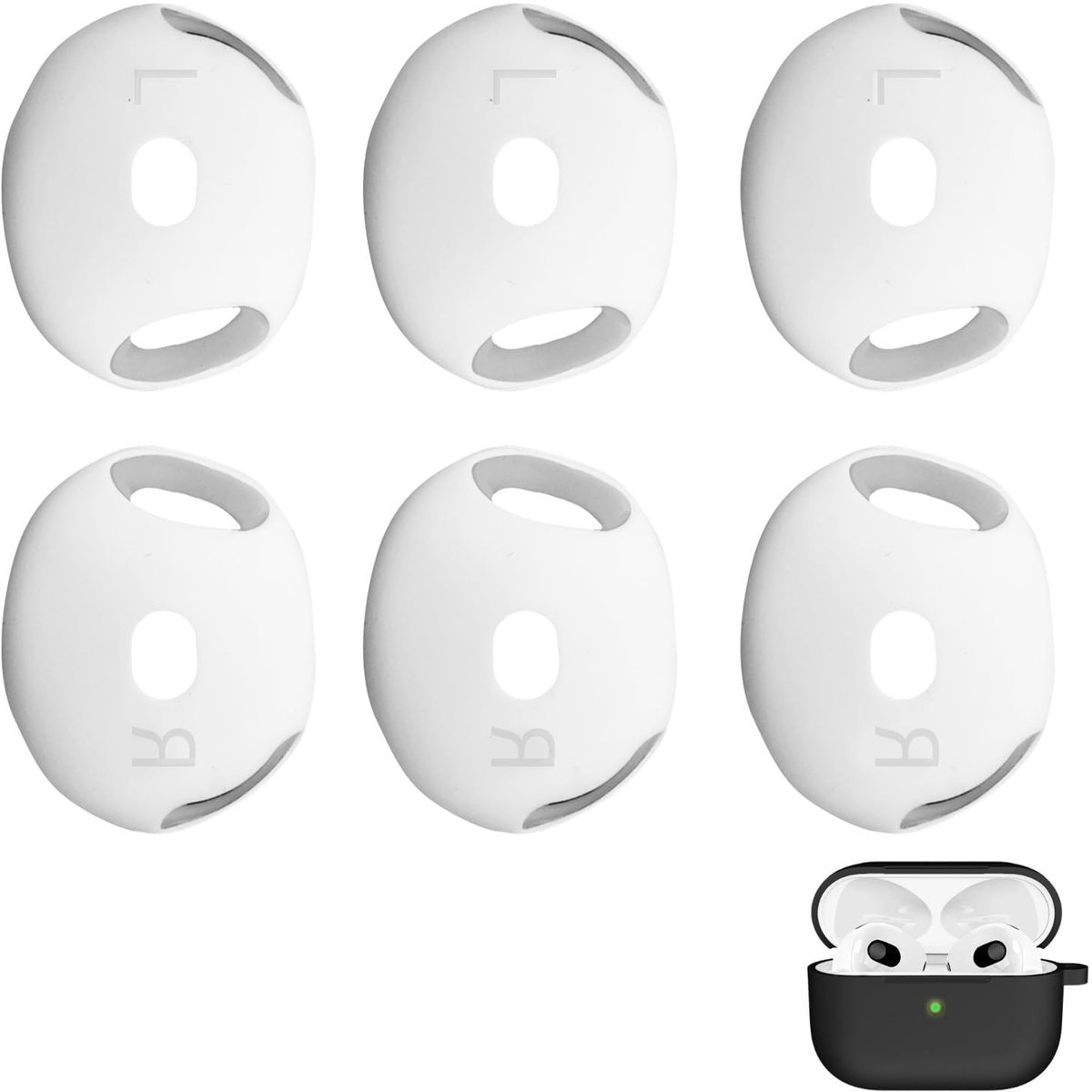 Dailygoods - Premium Siliconen Vervangende Oordopjes voor AirPods 4