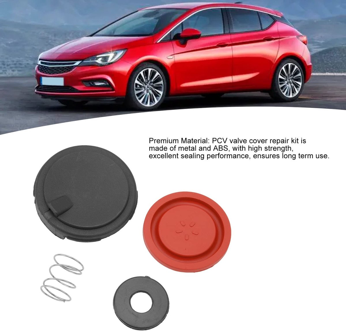 Dailygoods- Ventieldeksel Premium Kwaliteit - PVC-Membraan Reparatieset - Vervanging - Eenvoudige Installatie - Compatibel met Adam E Meriva B Mokka - Hoogwaardige Afdichting - Motoronderdeel