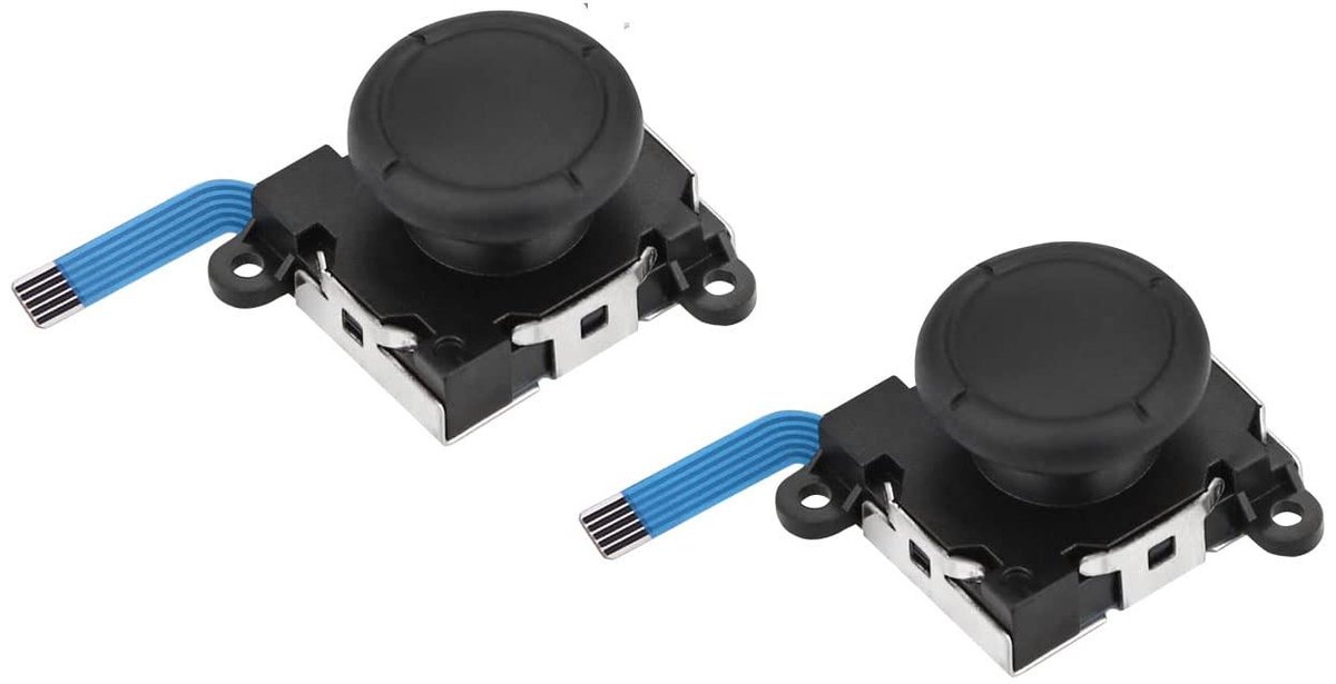 Dailygoods- Joystick 2 stuks - Vervangende Analoge Thumb Stick - Siliconen - Antislip - Compatibel met NS-controller - Eenvoudig te installeren