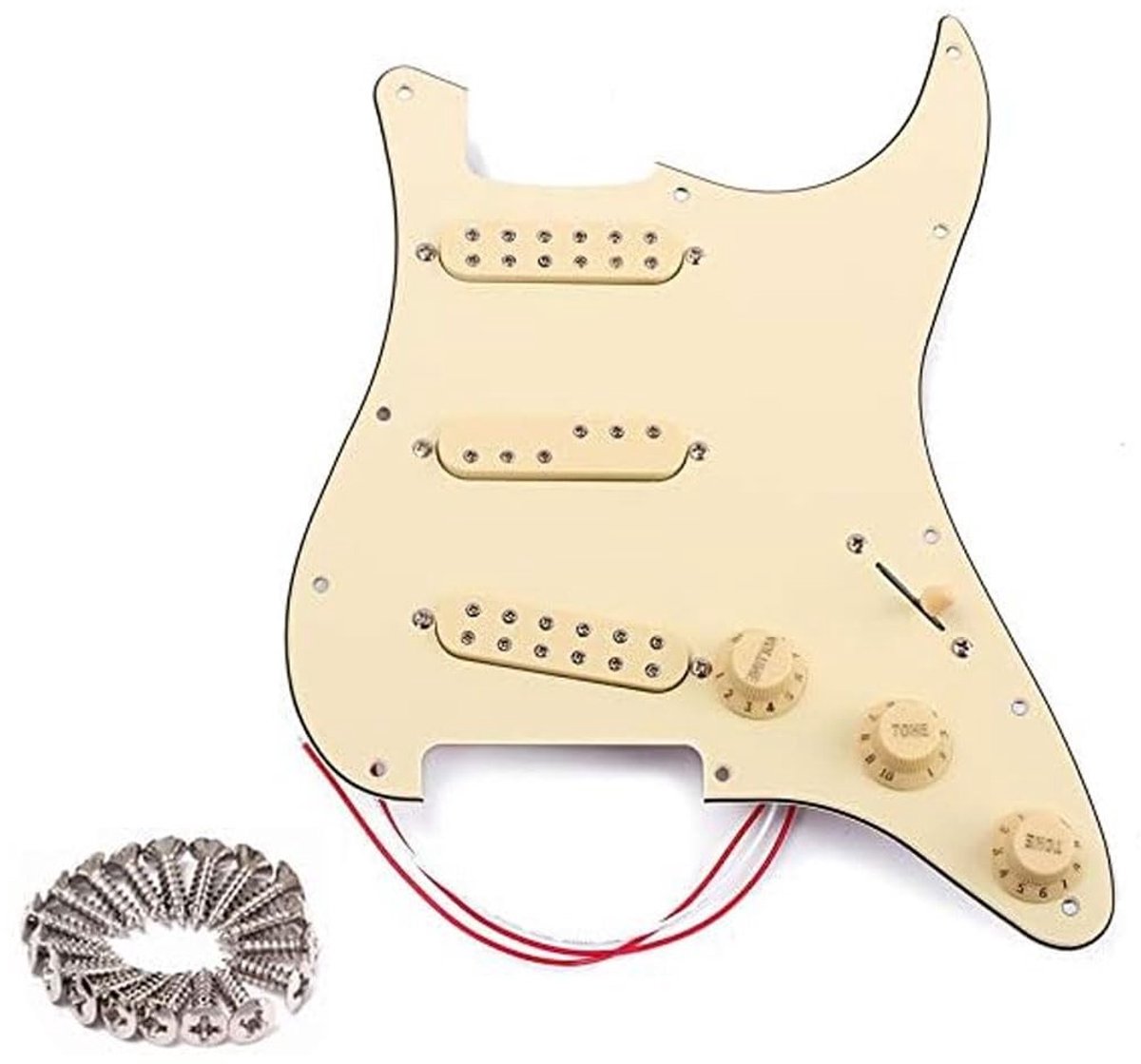Dailygoods - 3-Laags Pick-up Set voor Elektrische Gitaar met Retro Design