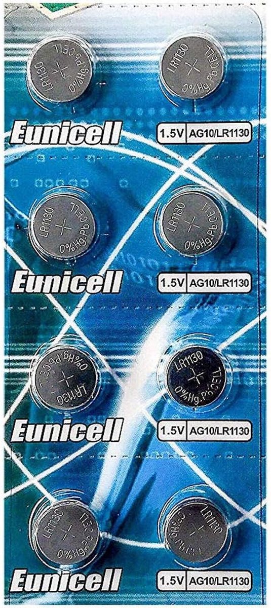 Knoopcel Batterijen - Kleine Batterijen - Apparaten Voeden - Alkaline Technologie - 8 Stuks - Zilverkleurig