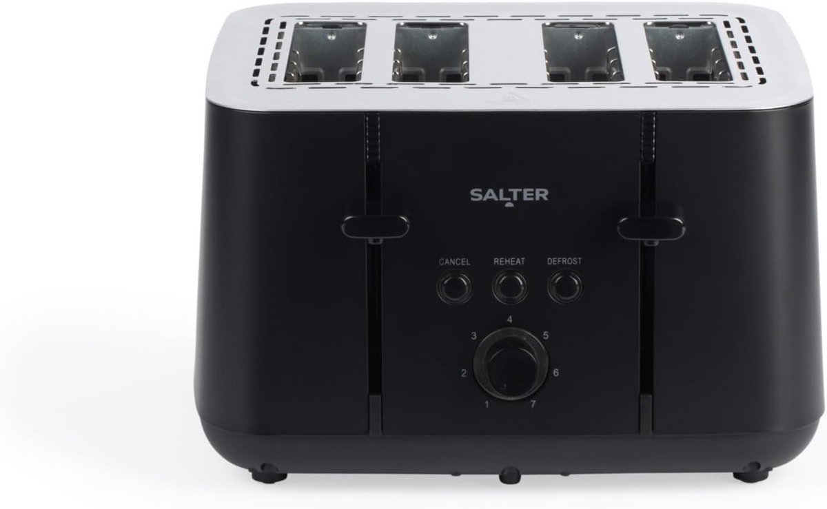 Broodrooster 4-sneden toaster Ontbijt Bereiden Variabele bruining 4 slots Zilver