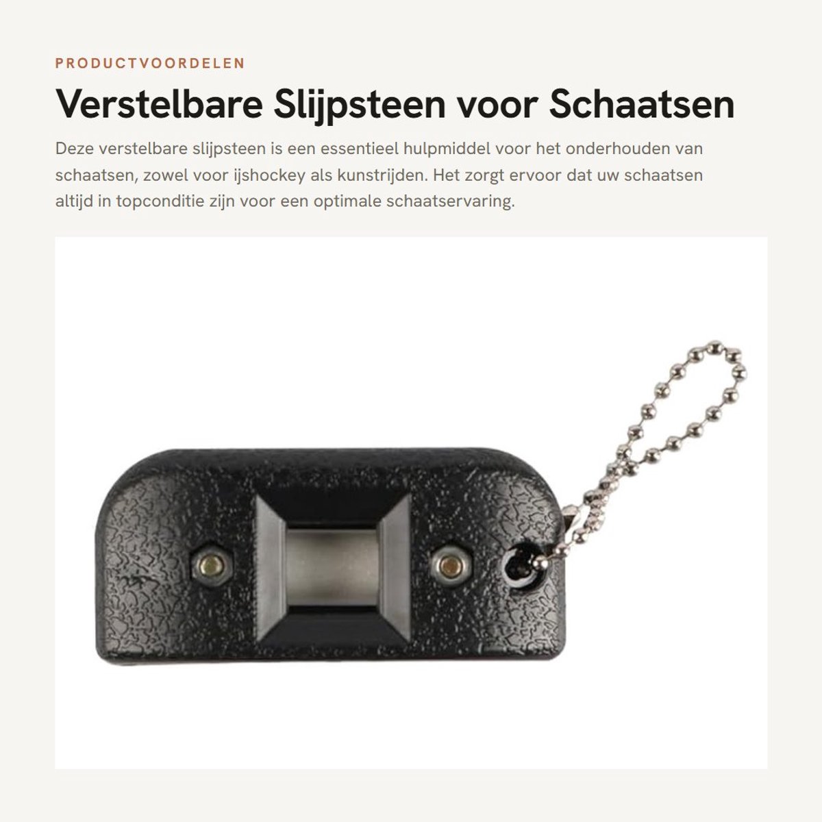 Dailygoods- Slijpsteen Verstelbaar - Schaatsen Slijper - Onderhoudstool - Wrijvingsgreep - Nauwkeurig Slijpen - Schurende Stenen Constructie - Schaatsenslijper