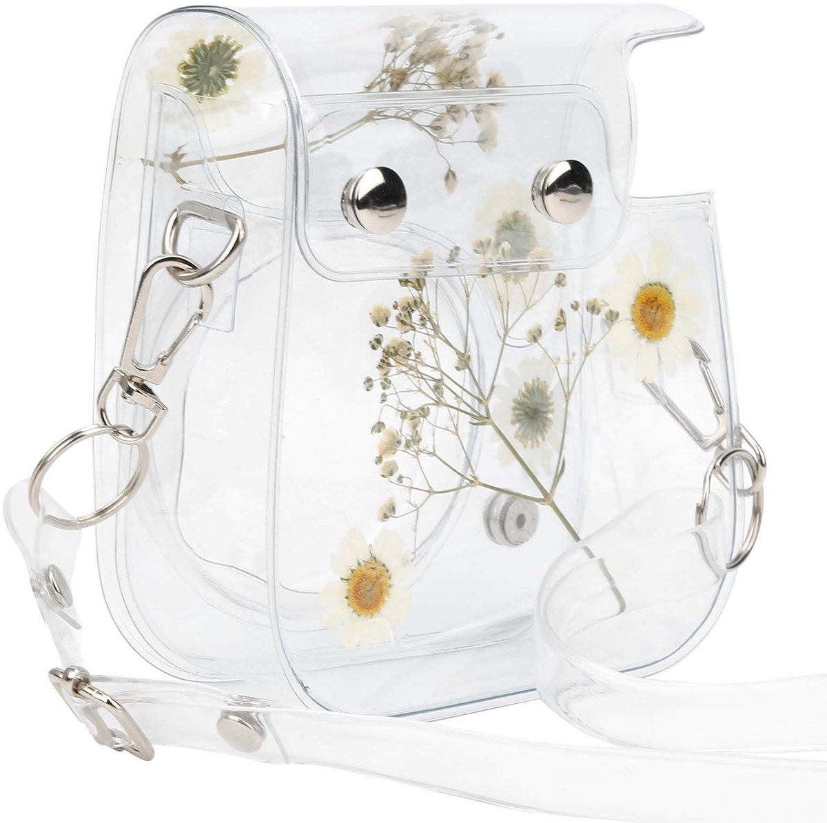Dailygoods- Fototas Duurzaam - Mini Case - Verstelbare Schouderriem - Afneembaar Deksel - Geschikt voor Mini11/9/8 - Hoogwaardig PVC - Cameratas