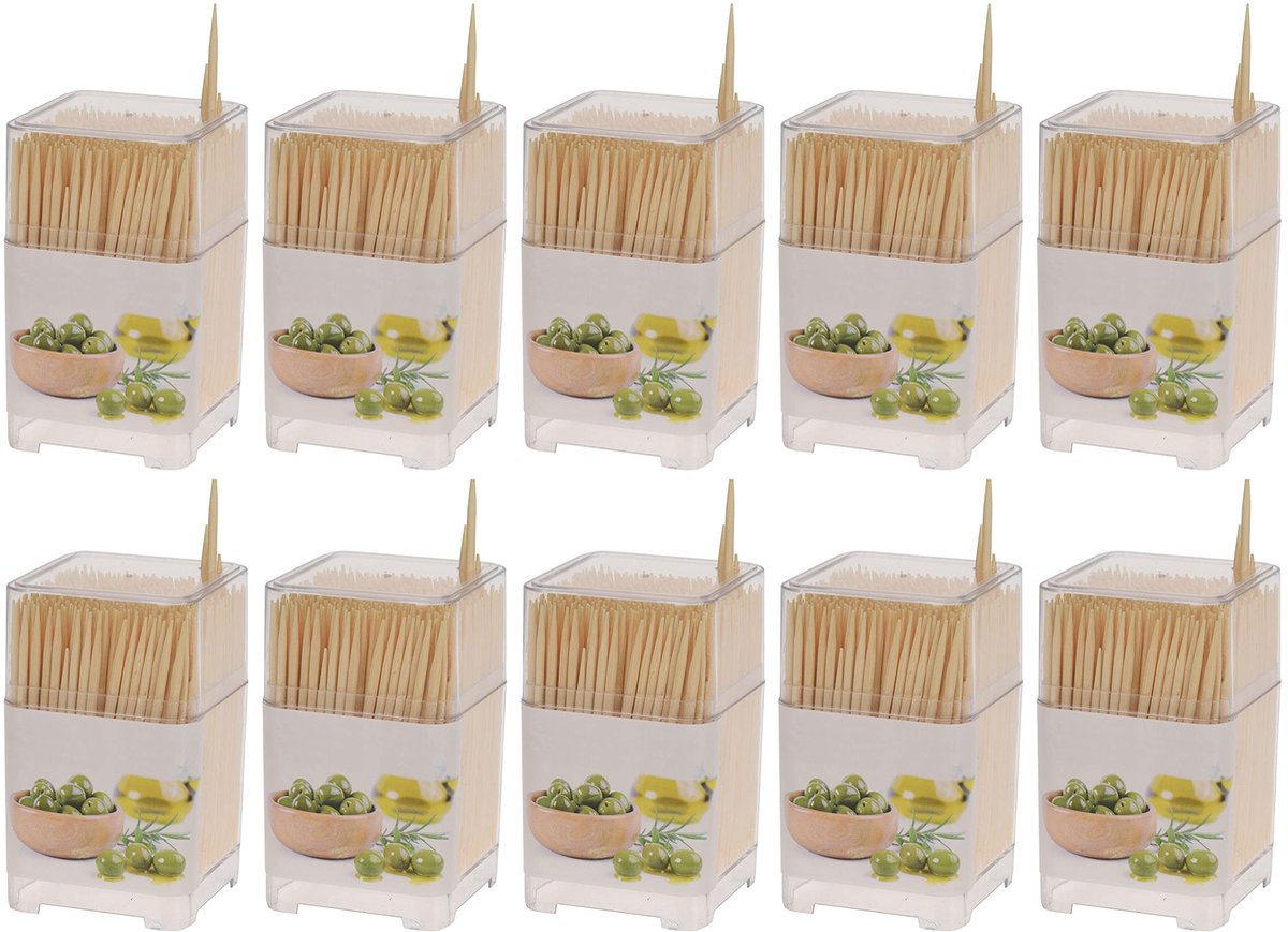 Dailygoods- Tandenstoker - Onbehandeld Hout - 450 Stuks - Duurzaam - Perfect voor Hapjes/Knutselen - Milieuvriendelijk - Spiesjes