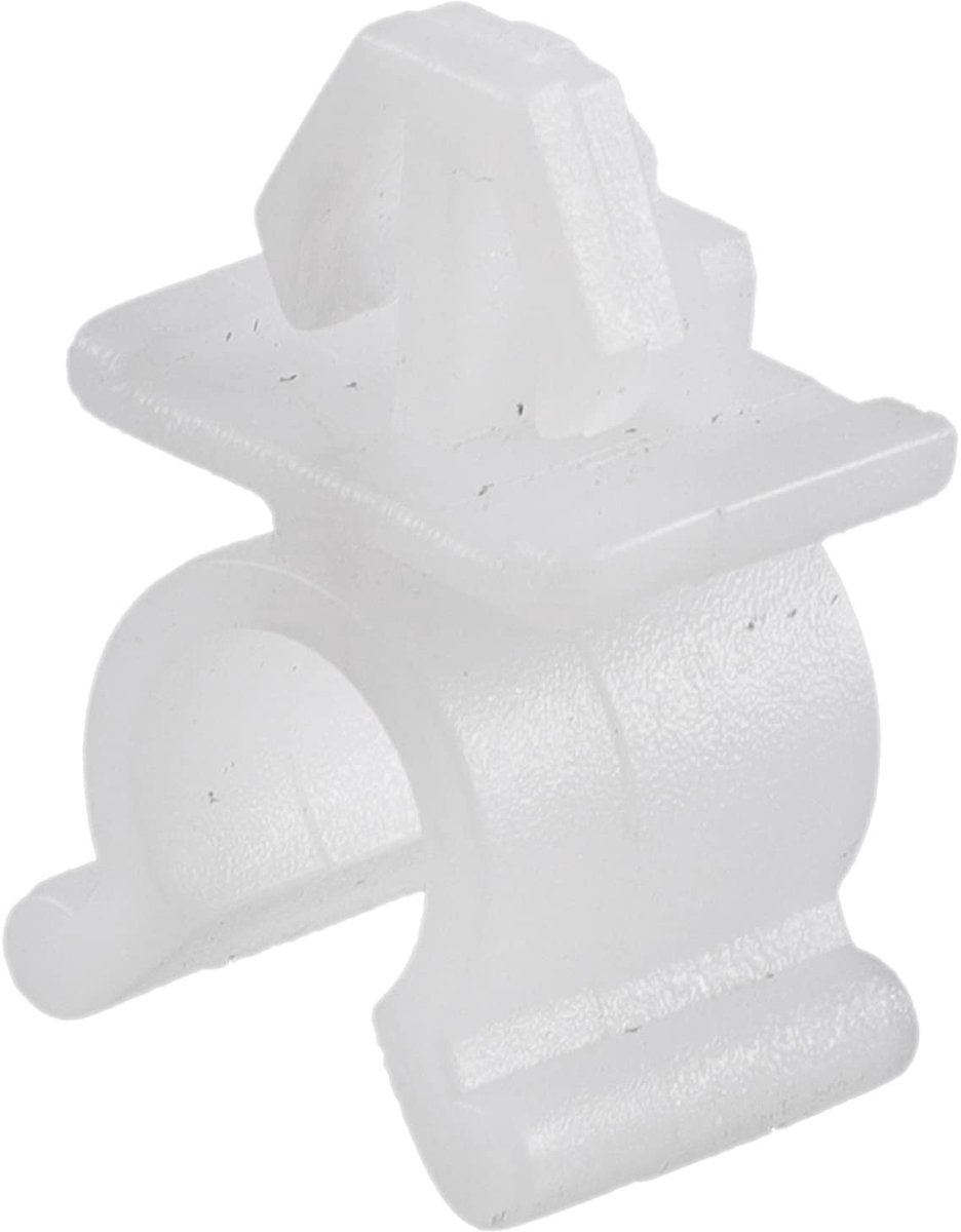 Dailygoods- Motorkapsteunclip Universeel - Bevestigingsclip - Duurzaam Plastic - Gatdiameter 7.7mm - Afmeting 1.4x1.2x2.3cm - Wit