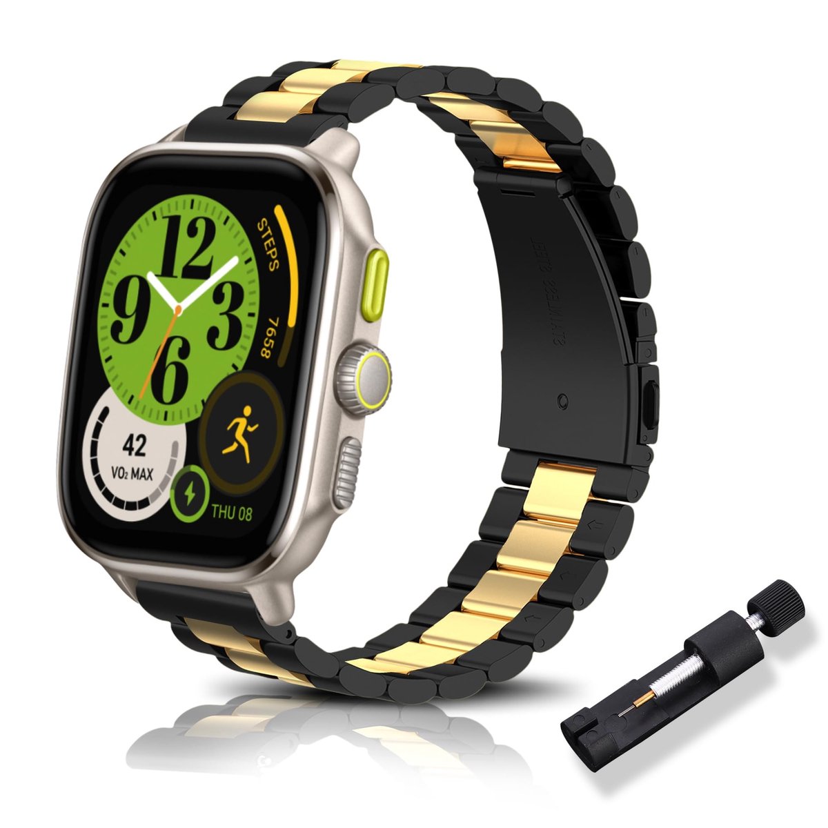 Dailygoods - Roestvrijstalen Horlogeband 20 mm voor Smartwatches