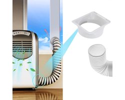 Dailygoods - Universele Afvoerslang Koppeling voor Airco - Vierkant naar Rond - Stil & Duurzaam