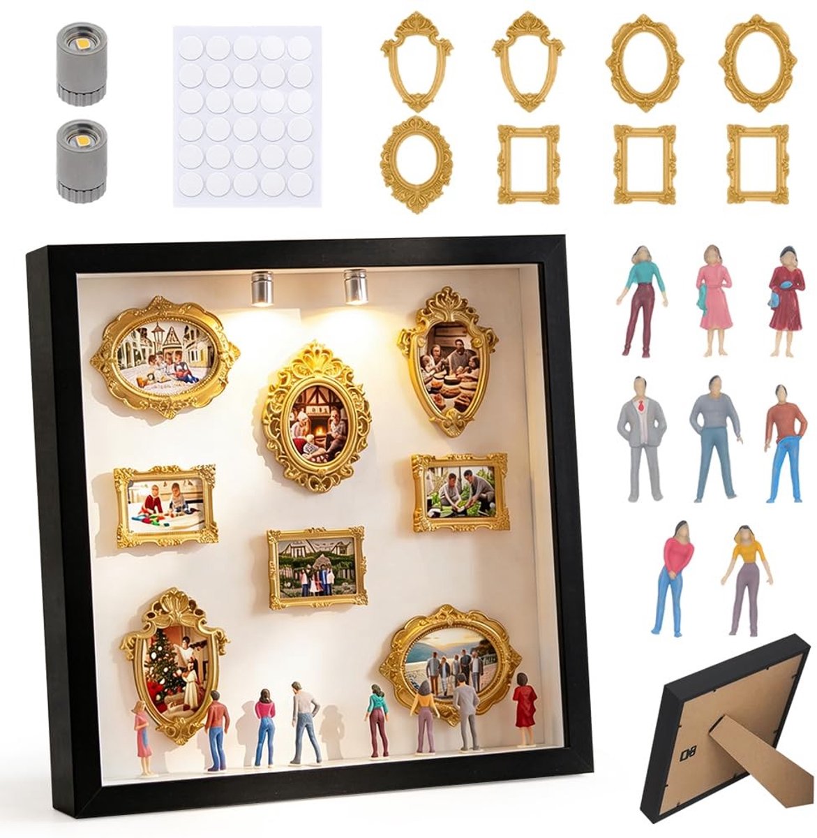 Dailygoods - DIY Mini Museum Silhouette Box - Creatieve Fotolijst voor Herinneringen