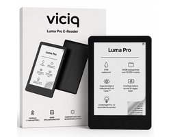 viciq Luma Pro ereader - 2026 model E-reader - Schermverlichting - 64GB opslag- 6 inch touchscreen - E-book reader - Inclusief oplader - Inclusief leren beschermhoes