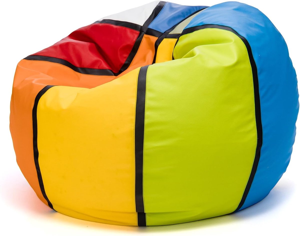 Zitzak XL - Poef Stoel - Ontspannen Zitten - Stijlvol Basketbal Design - 100x55cm - Mix Basketbal