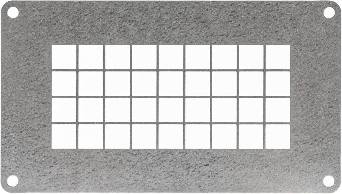 Ventilatierooster - Luchttoevoerrooster - Luchtcirculatie Verbeteren - Duurzaam Verzinkt Staal - 140 x 80 mm - Gegalvaniseerd