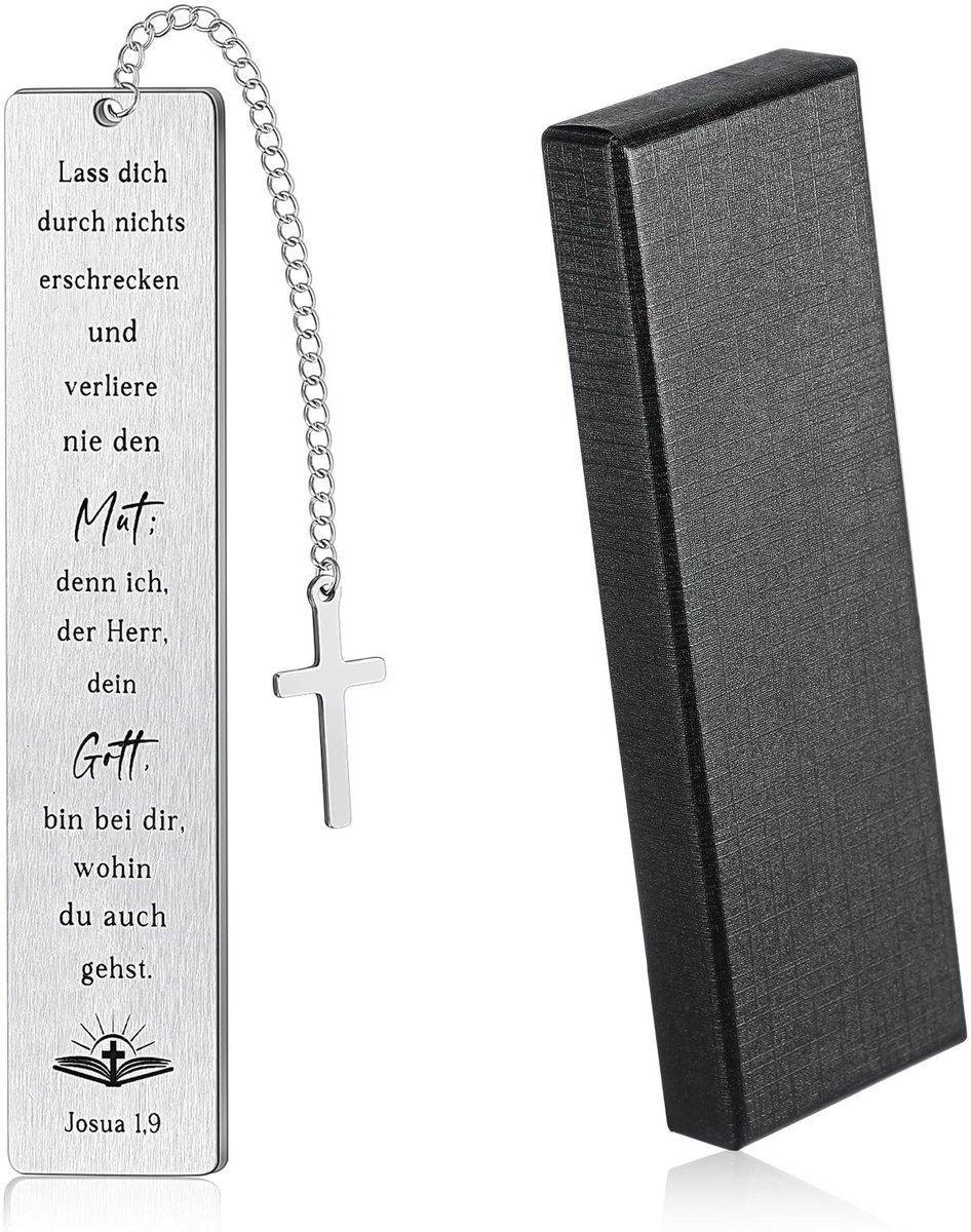 Dailygoods- Bladwijzer Inspirerend - Bladwijzer met Bijbelvers - Christelijk Cadeau - Geschenkdoos - Motivatie - Geschikt voor Feestdagen - Boekenlegger