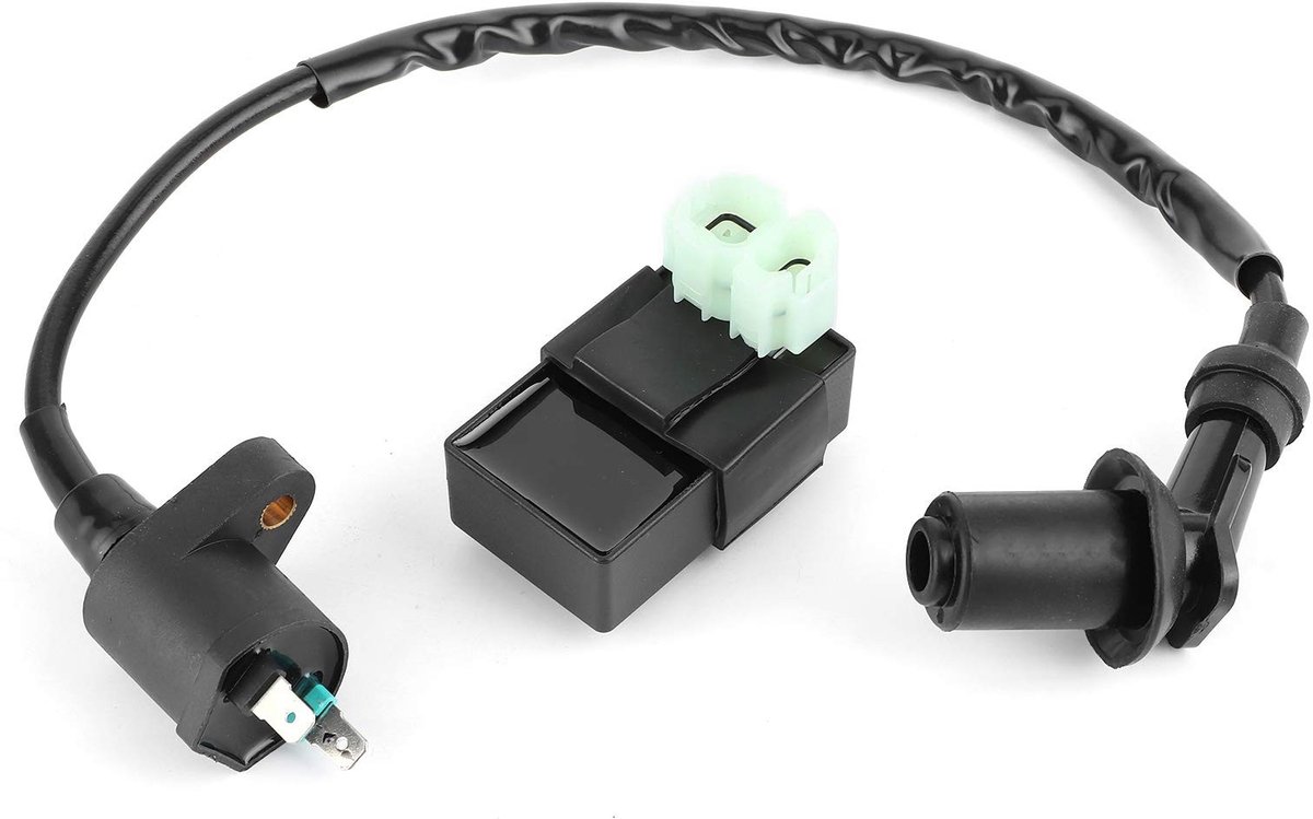 Dailygoods - Bobine + Unit - Vervanging voor Quad - Zwart - Snelle ontsteking - Geschikt voor GY6 motoren - 125cc 150cc 250cc