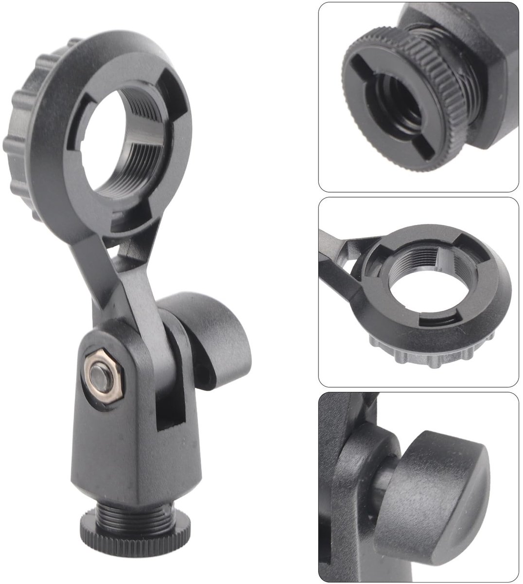 Dailygoods- Microfoonclip Universeel - 180° Verstelbare Houder - Desktop Beugel - Antivibratiehouder - Compatibel met 22 mm Microfoons - Draagbaar - Microfoonhouder