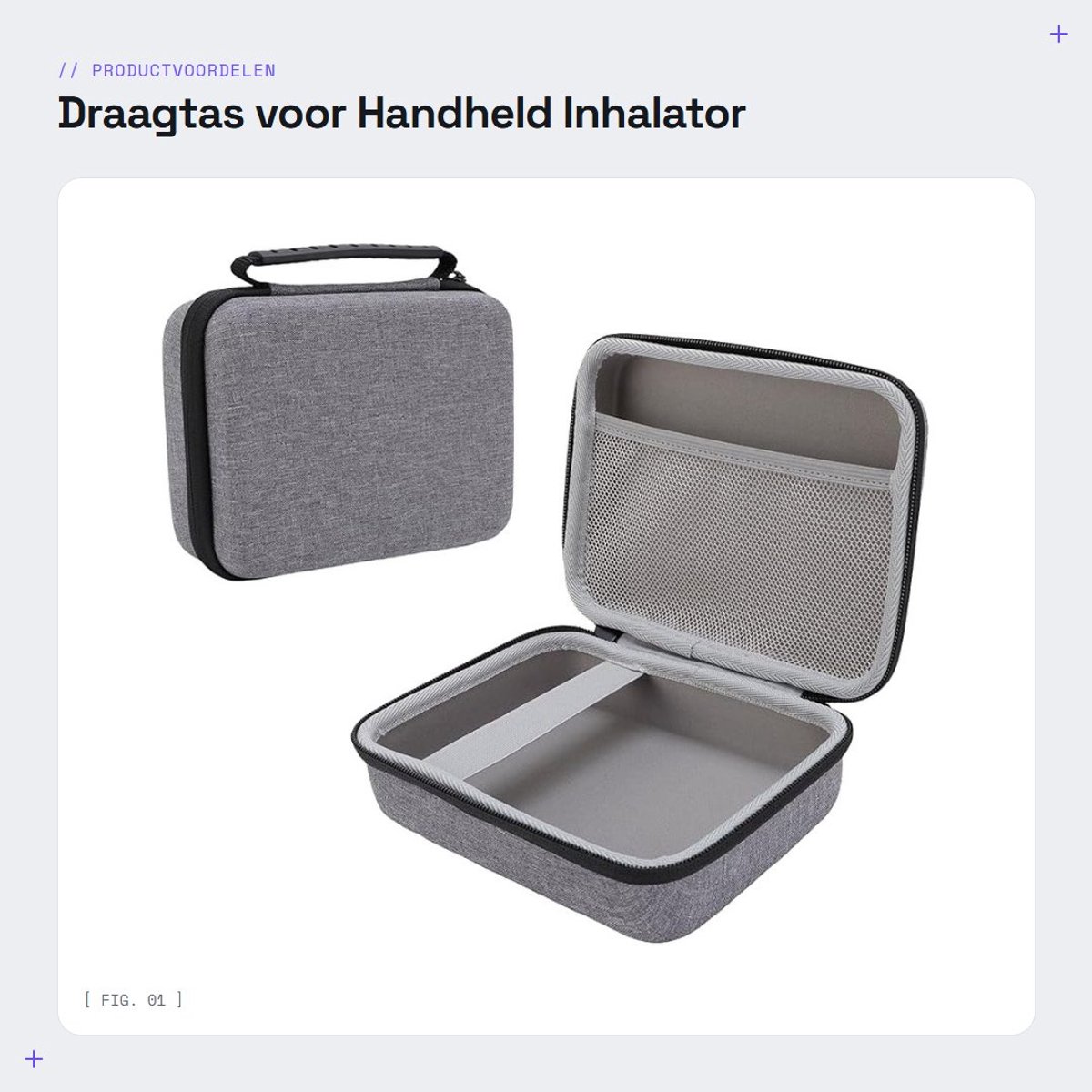 Dailygoods - Draagtas voor Handheld Inhalator
