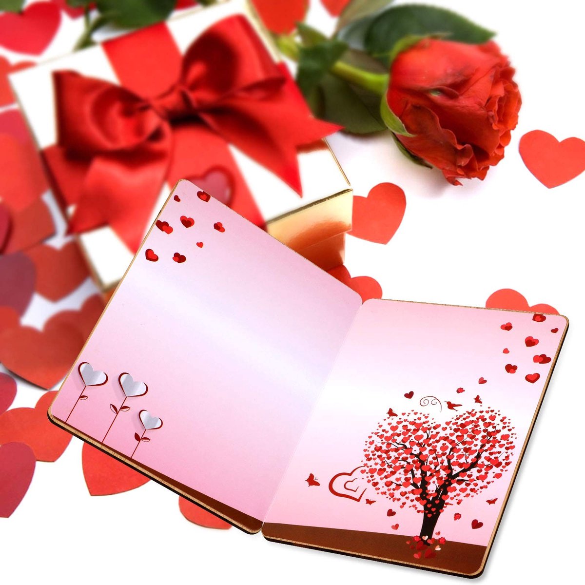 Dailygoods- Wenskaarten Set - Houten Wenskaarten - Wenskaarten Verjaardag - Wenskaarten zonder Tekst - Wenskaarten Bedankt - Wenskaarten voor Elke Gelegenheid - Liefdeskaart
