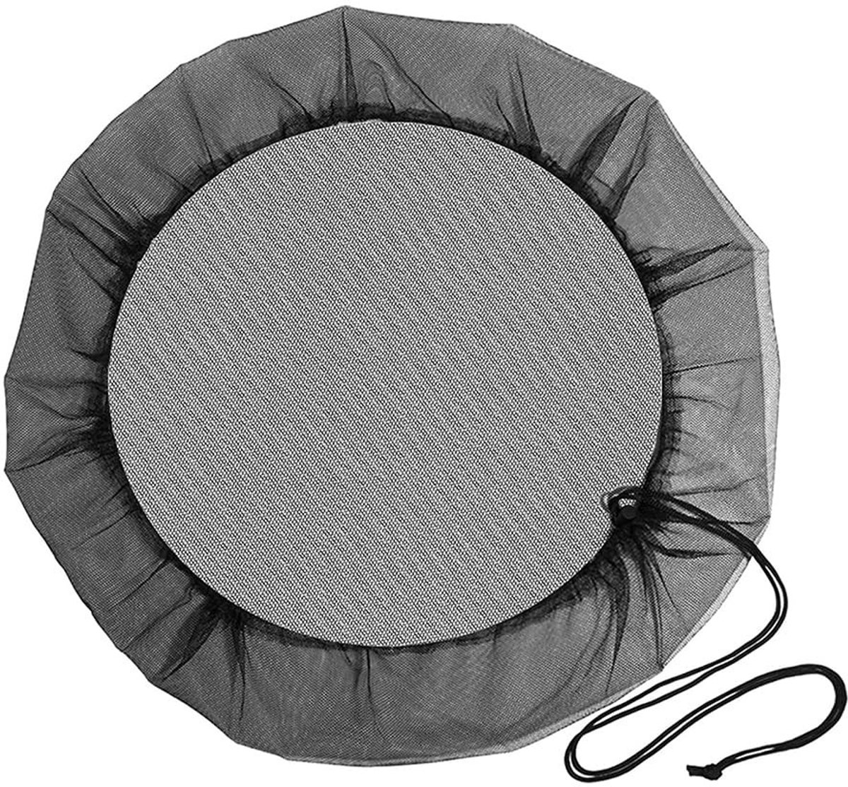 Dailygoods- Regenton Gaas Weerbestendig - Anti-muggen Gaas - Diameter 95 cm - Verstelbaar - Polyestermateriaal - Scheurvast - Emmernet