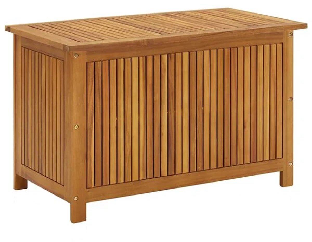 Tuinkist - Opbergbox voor buiten- Tuinbox - Opbergbox met kussen - weerbestendig - Teak