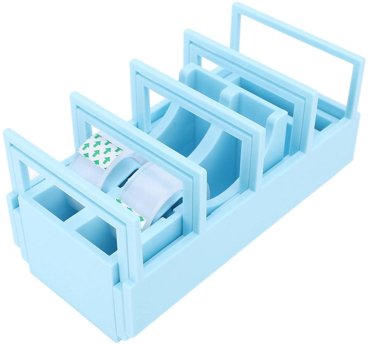 Dailygoods- Tape Dispenser - Transparante Tape - Opvouwbaar - Lichtgewicht - Multifunctioneel - Voor Verpakken en Ambachten - Tapedispenser