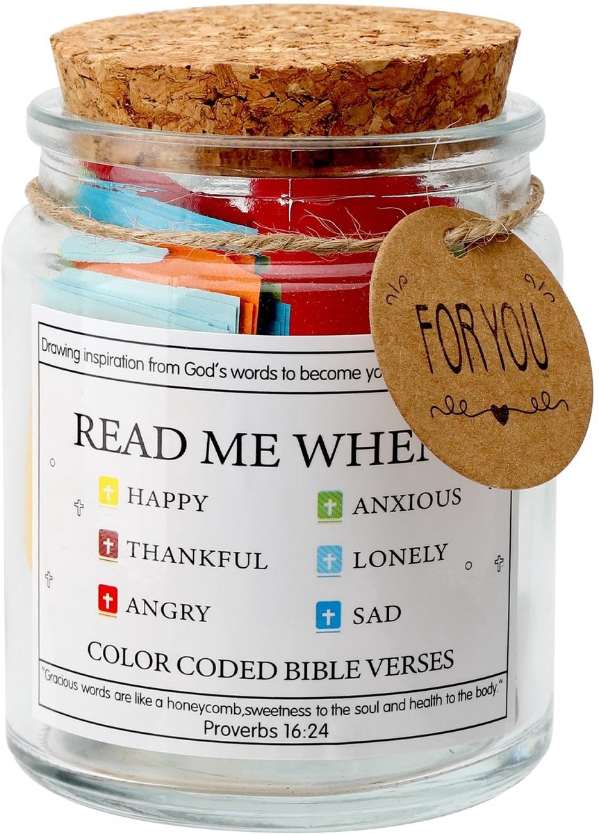 Dailygoods- Bijbelverzen Uplifting in een Pot - Christelijk Geschenk - Inspirerende Verzen - Spirituele Motivatie - Troost en Hoop - 2024 Nieuwe Collectie - Inspirational Quotes