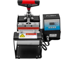Mok Persmachine - Personaliseren Mokken - Eigen Ontwerpen Printen - Verstelbare Druk - 38 x 22 x 12 cm - Zwart