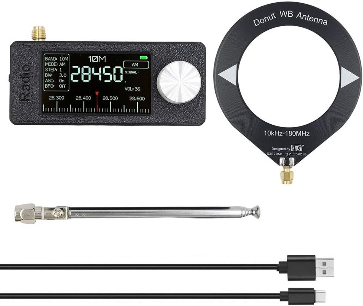 Draagbare Radio Ontvanger - Zakradio AM FM - Luisteren naar Uitzendingen - 1.9 inch IPS Scherm