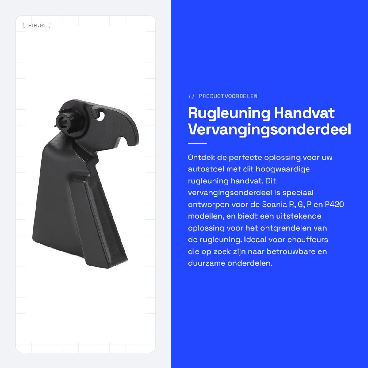 Dailygoods- Rugleuning Handvat Duurzaam - Vervanging voor Scania