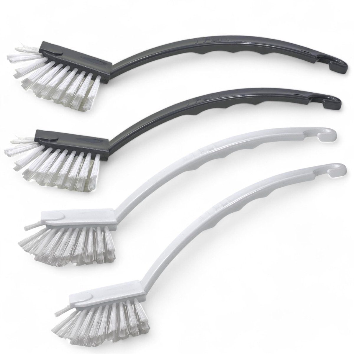 Dailygoods- Afwasborstels 4-pack - Hoogwaardige Reinigingsborstels - Extra Lang Handvat - Schraper - Vaatwasmachinebestendig - Stevige Nylon Borstelharen