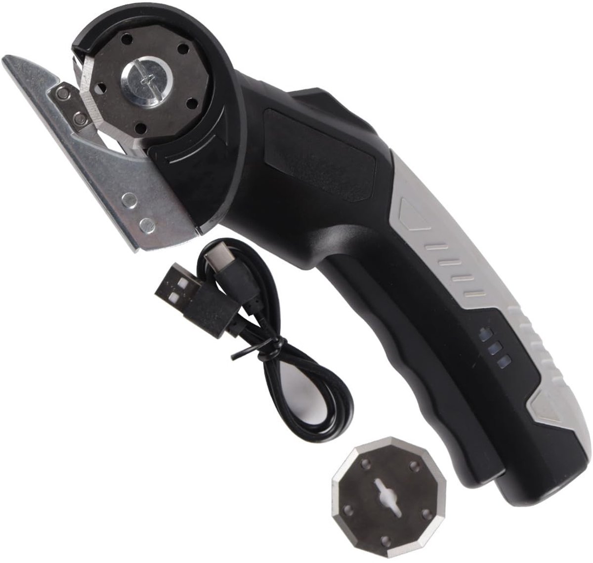 Dailygoods - Elektrische Schaar met Titanium Messen voor Karton en Plastic