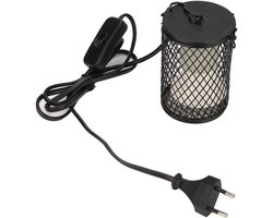 Keramische Warmtelamp - Reptielen Verwarming - Huisdieren Warm Houden - Anti-verbranding Ontwerp - 100 Watt - Zwart