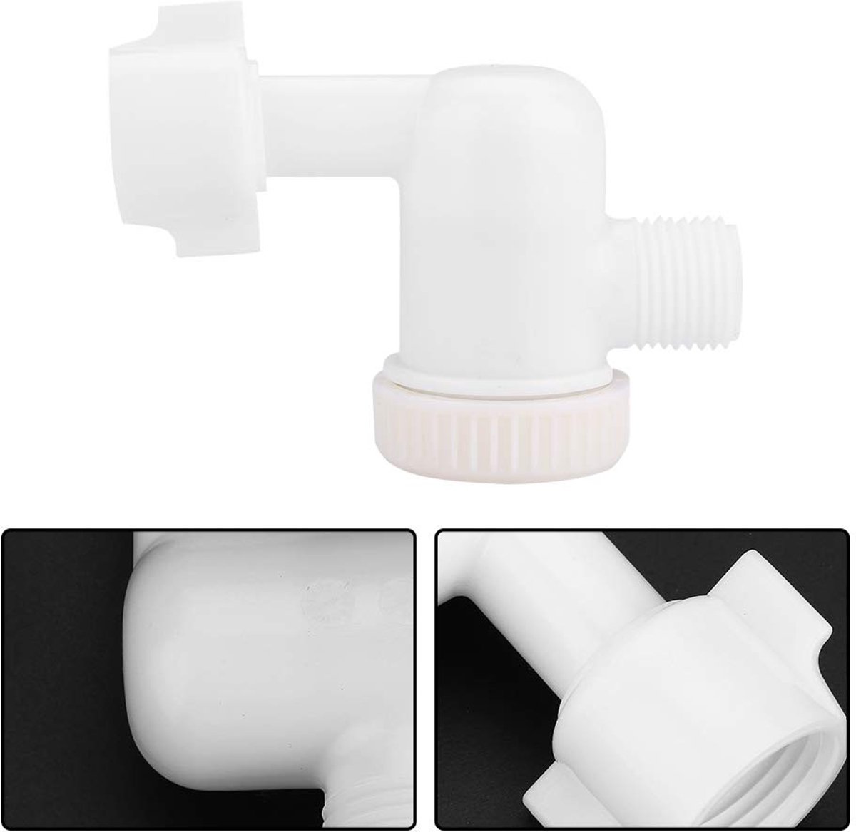 Dailygoods- Inlaatklep Waterfilter - RVS Mesh - Duurzaam POM - Aansluitgrootte G1/2 - Lekvrij - Filter Onzuiverheden