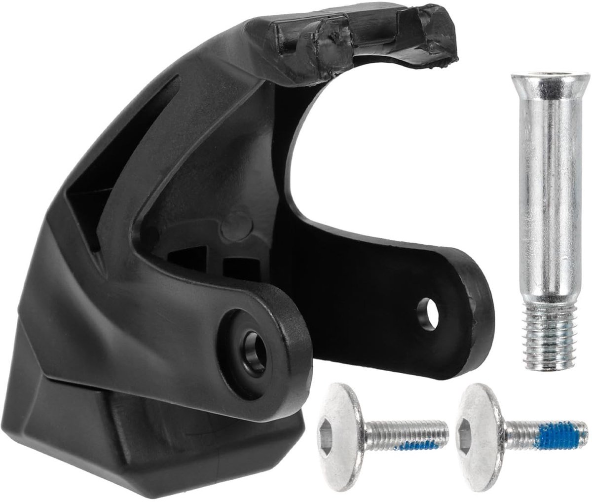 Dailygoods- Remblok Professionele Rem voor Inline Skates - Remblokjes - Rubber Stopper - Inclusief Montage Schroeven - Zwart - Afmetingen 9x8,8x4 cm - Skate Rem