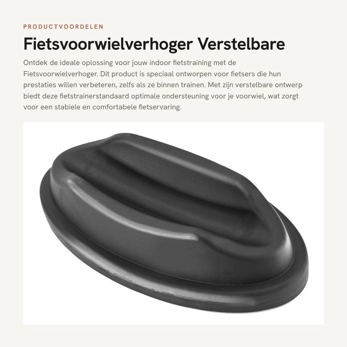 Dailygoods - Fietsvoorwielverhoger - Verstelbare Fietstrainerstandaard - Ideaal voor Indoor Training - Wielblok voor Fietsondersteuning - Geschikt voo...