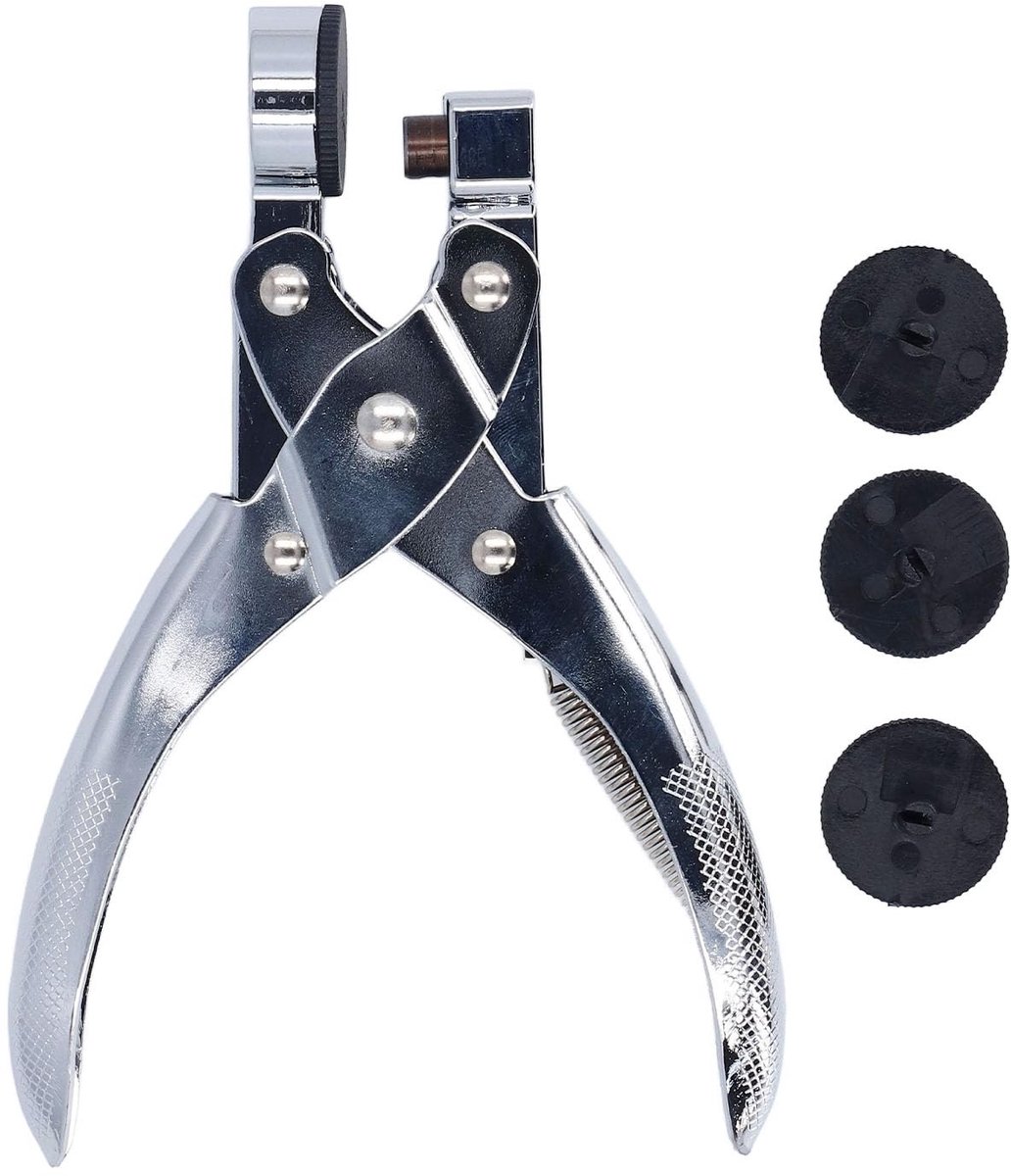 Dailygoods- Perforator Ergonomisch Handvat - Zinklegering - Draagbare Puncher - Voor Thuis/School/Kantoor - 6MM Gaten - Gemakkelijk Schoon te Maken - Gatenpons